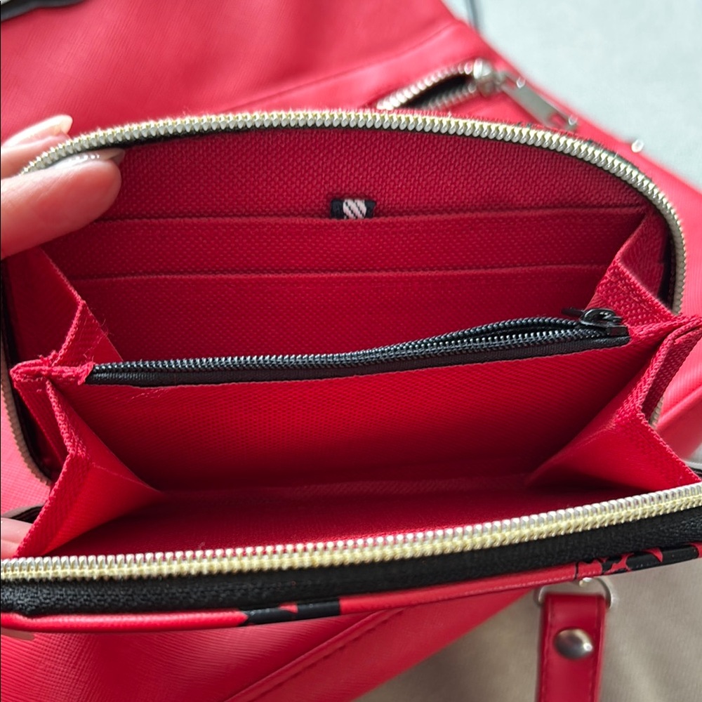 Red Backpack With Mickey Mouse Patch - image 7